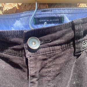 Tommy Hilfiger black corduroy pants
